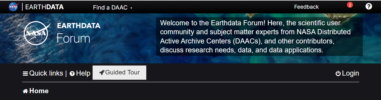NASA's Earthdata Forum