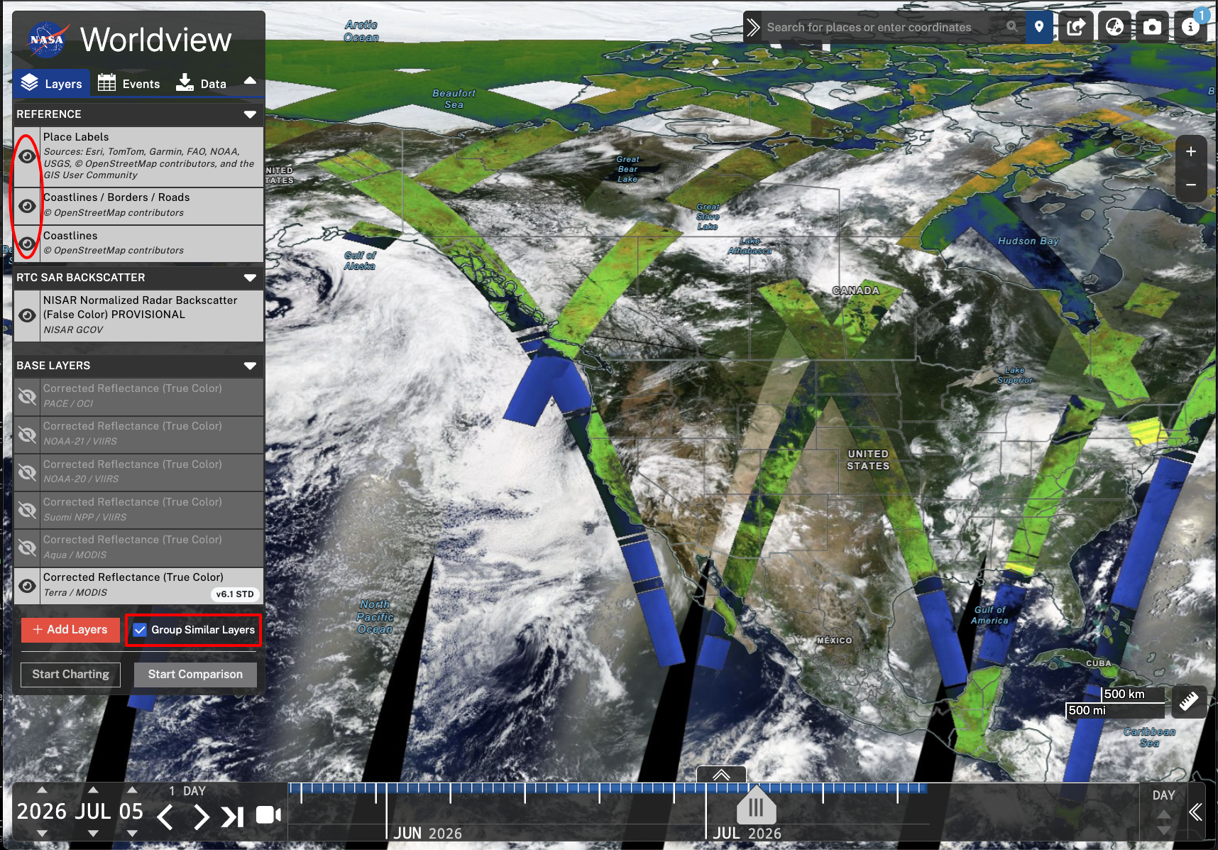 Screenshot describing the layer panel options. 