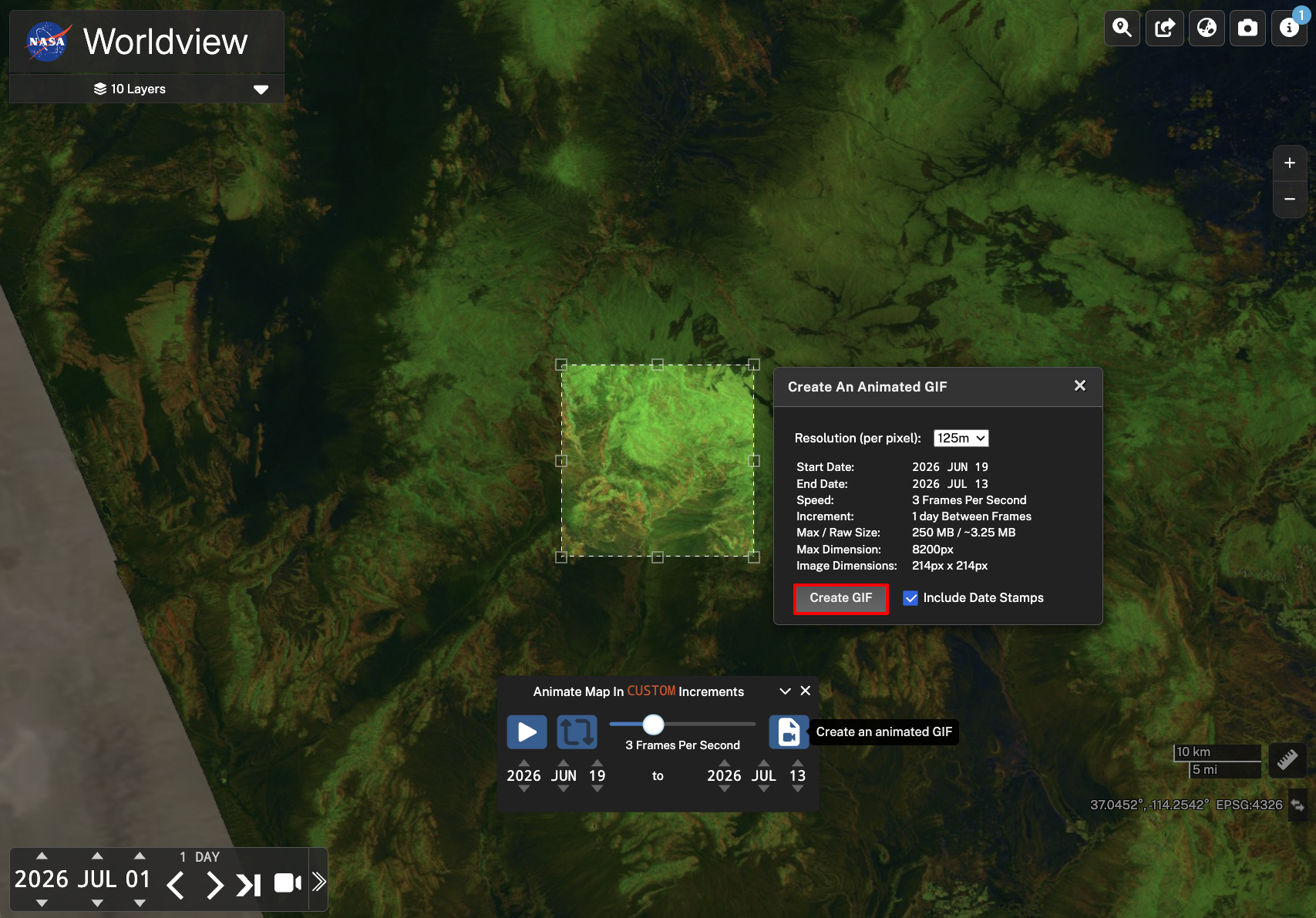 Screenshot describing how to put finishing touches on animation and save. 